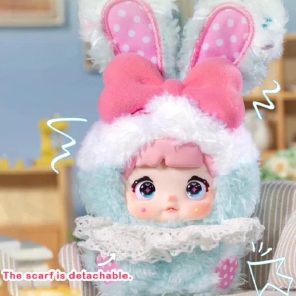 Nommi Baby Sweetheart Bunny - Frost Creme - New - Picture 7 of 9